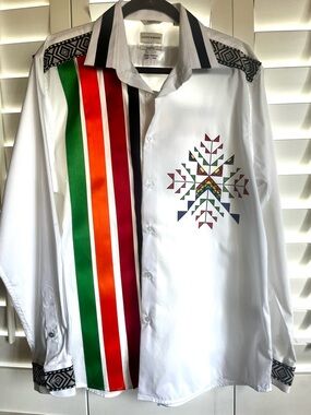 Lucky Brand Slim Fit XL Men’s Native American Ribbon Shirt